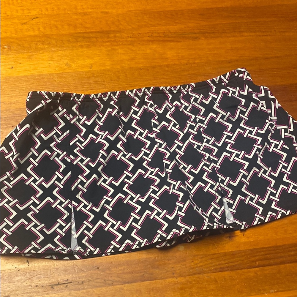 INC International Concepts Black and White Swim Skirt